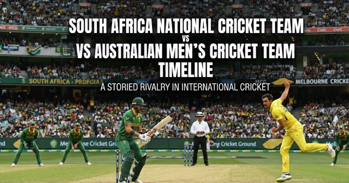 South Africa vs Australia Cricket Timeline & History