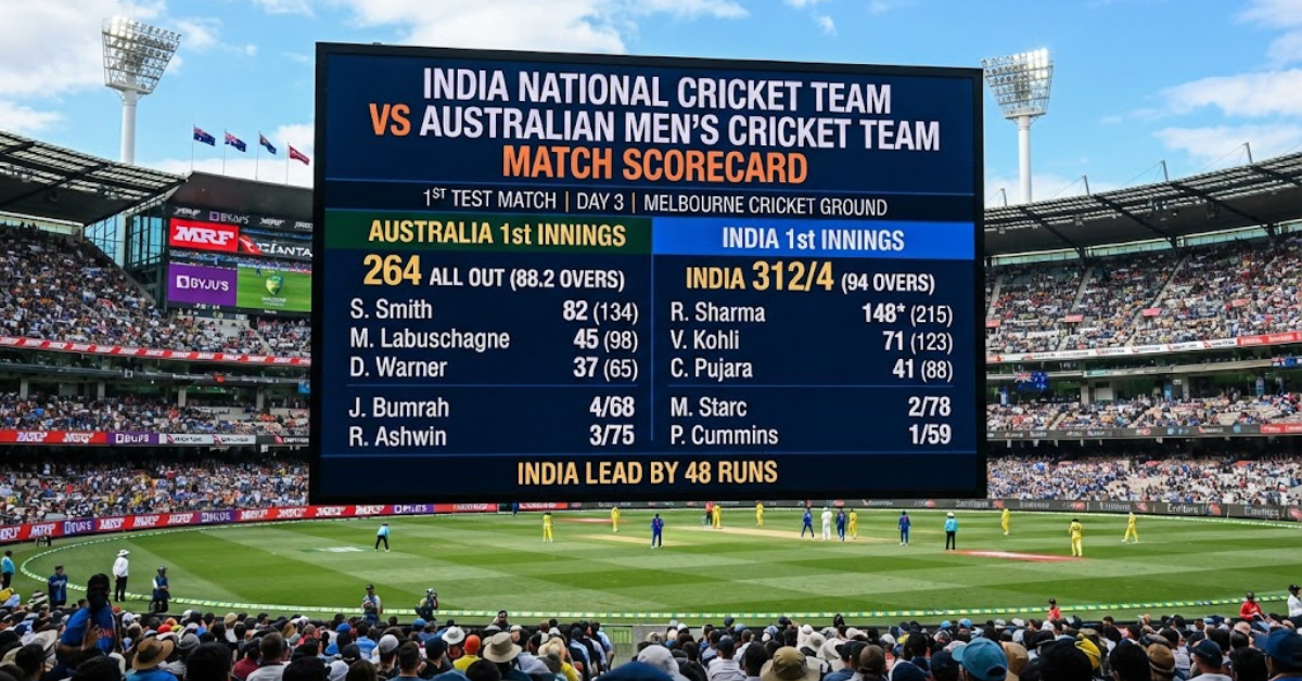 India vs Australia Match Scorecard: Latest Results