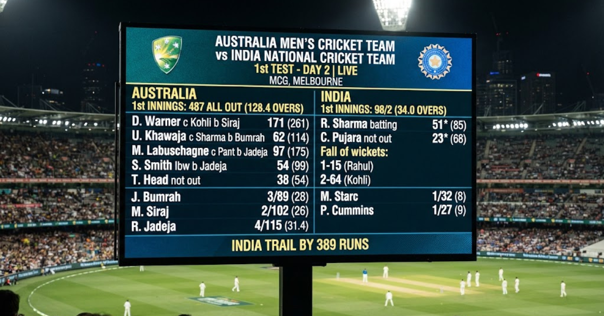 Australia vs India Match Scorecard: Results & Stats